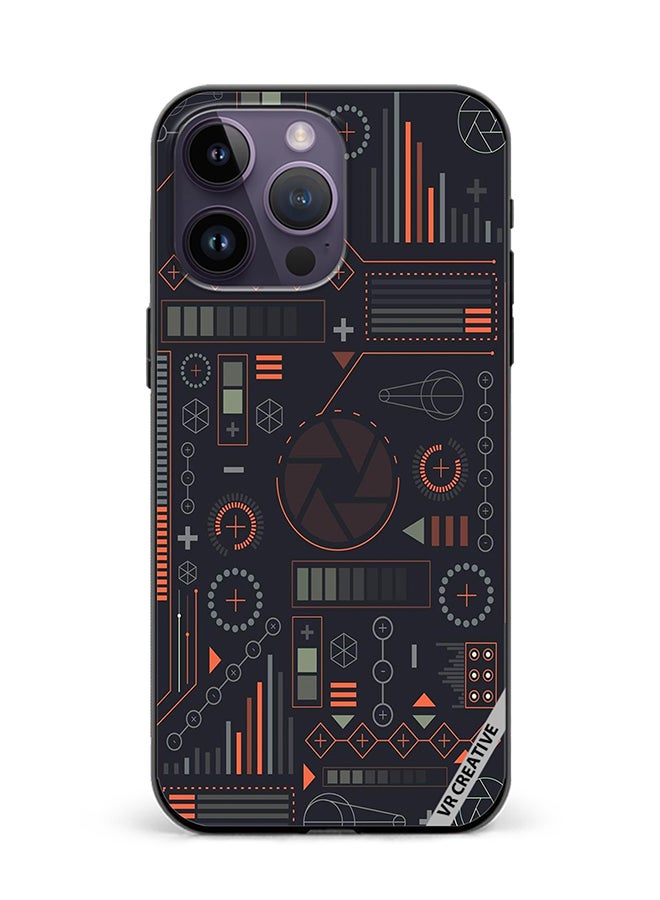 Protective Case Cover For Apple iPhone 16 Pro Circuit Design Multicolour