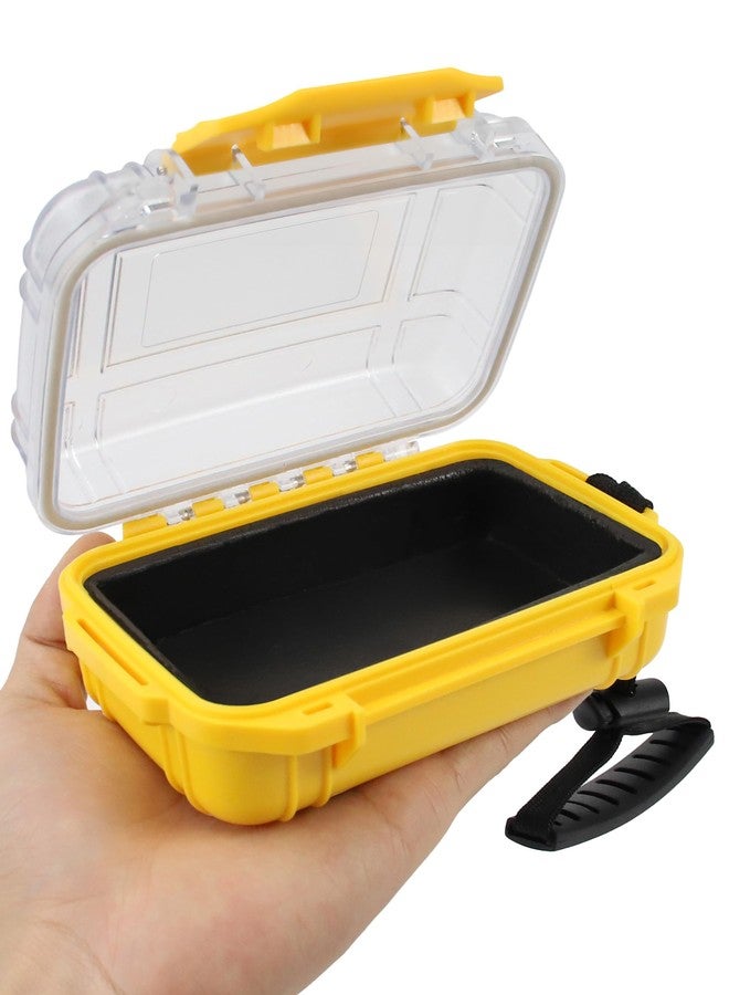 Beoccudo Waterproof Box Small Dry Box Mini Waterproof Container Watertight Storage Case Water Proof, 5.5" L x 4" W x 2.4" H Drybox Waterproof for Kayaking Boating - Image 1