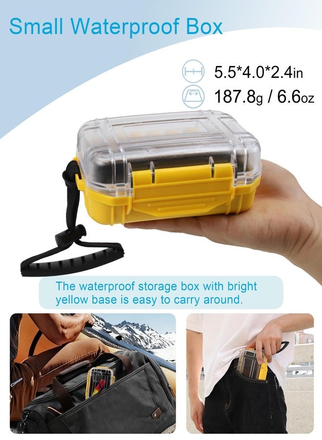 Beoccudo Waterproof Box Small Dry Box Mini Waterproof Container Watertight Storage Case Water Proof, 5.5" L x 4" W x 2.4" H Drybox Waterproof for Kayaking Boating - Image 2