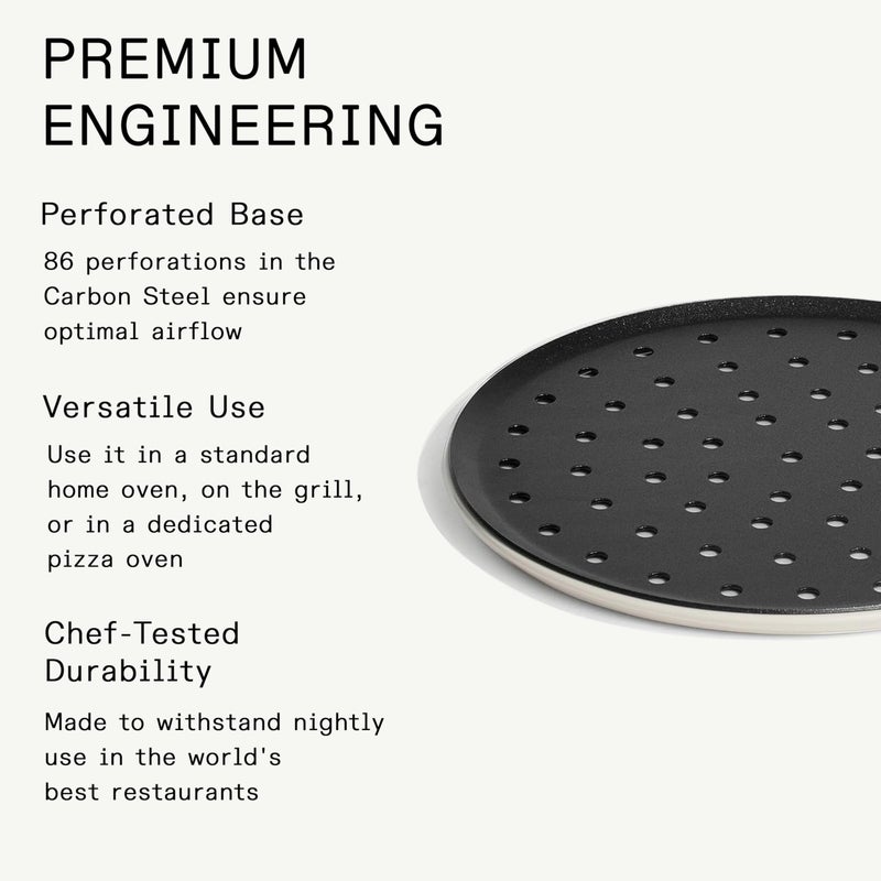 Madein Made In Cookware | Seasoned 12" Carbon Pizza Steel - (Like Cast Iron, but Better) | Professional Cookware | Crafted in Sweden | Induction Compatible - Image 2