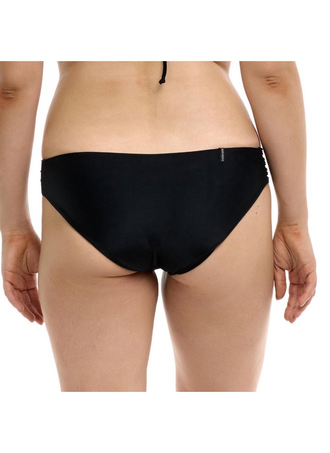 Body Glove - Body Glove Women's Standard Ruby Solid Bikini Bottom Swimsuit, Smoothies Black, Small - Image 1