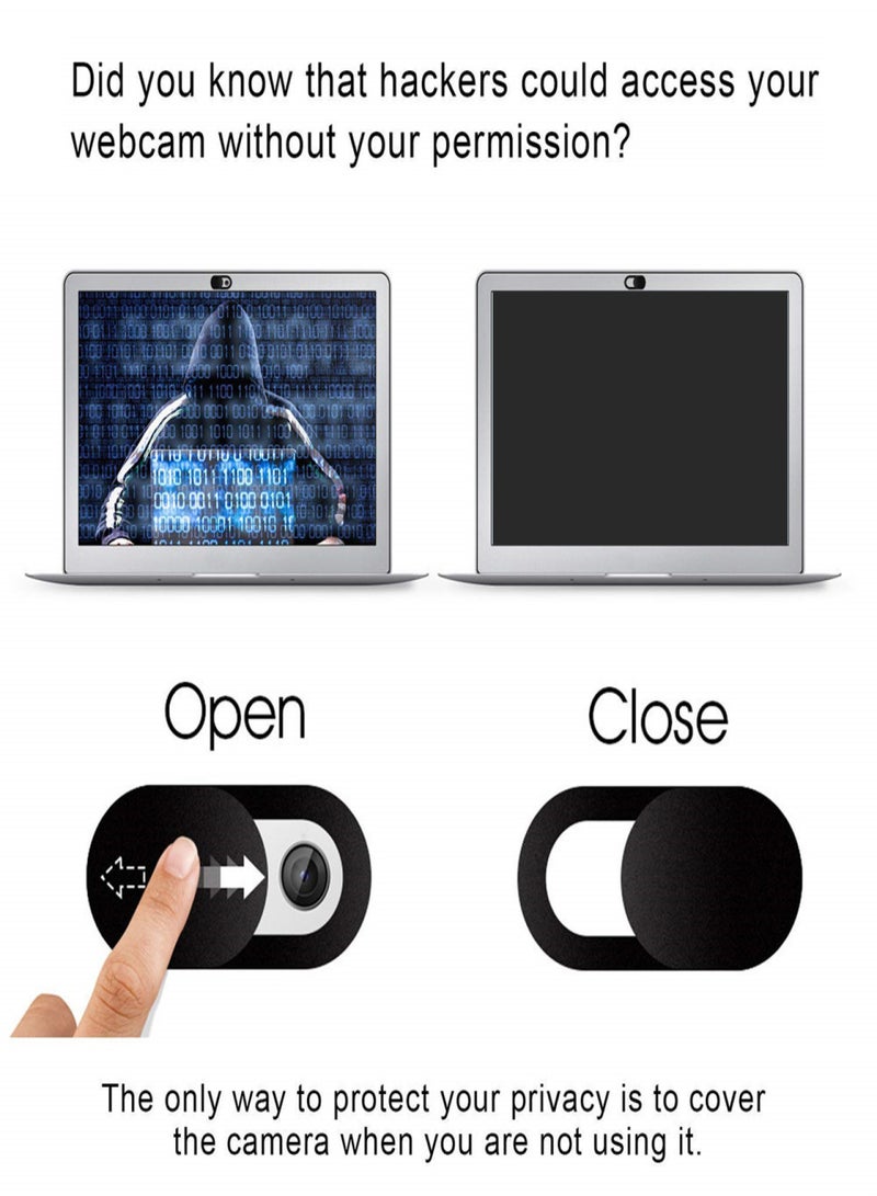 WebCam Cover Shutter Plastic Universal Camera Cover Web Cam Slider Privacy Sticker for Smartphone Tablet PC Laptop - Image 4