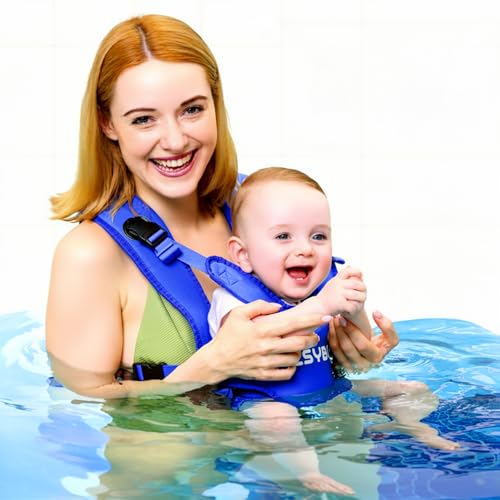YESYBC Baby Carrier, Dual-Use Adjustable Baby Sling Support Infant Chest Holder with Drawstring Backpack for Newborn to Toddler 13-33 lbs Swimming Pool Beach Land (Dark Blue) - Image 1