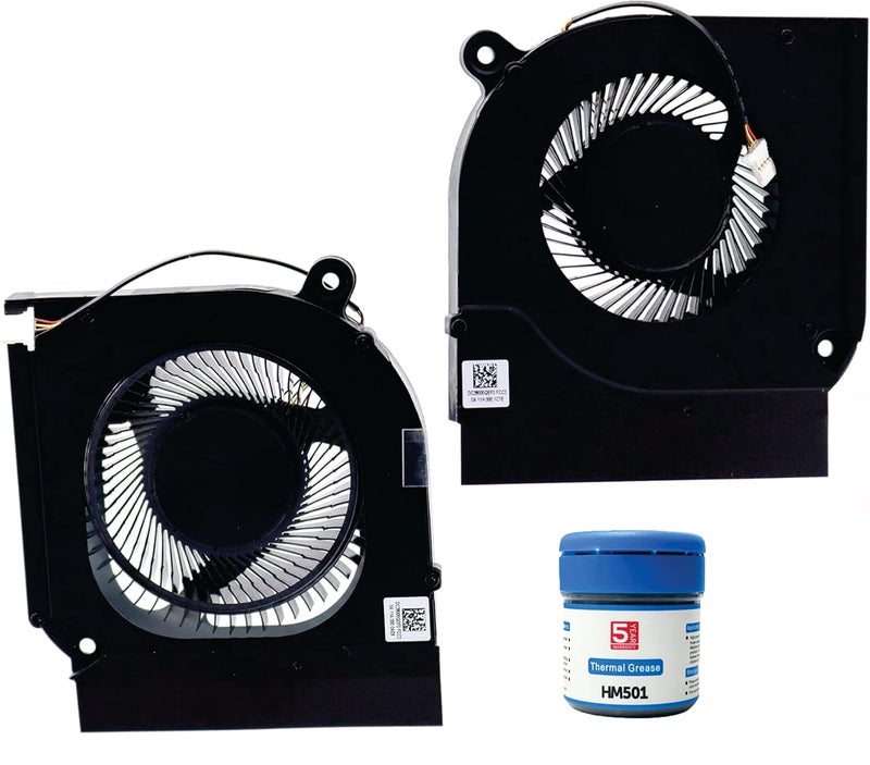 SPAREWAVE High- Quality Replacement Internal Cooling Fan for Acer Predator Helios 300 PH315-53 PH317-54 AN715-51 AN515-44 AN515-45 (5 VOLT). With Complimentary MH501 Thermal Greasen (Cooling paste). - Image 1