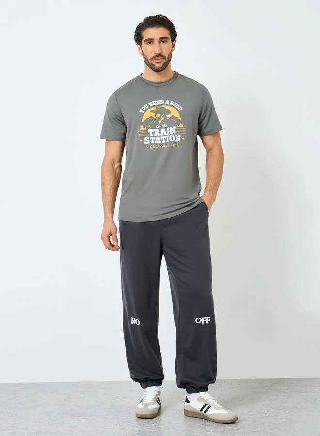 Take Two Take Two Graphic Print Round Neck Short Sleeve T-Shirt