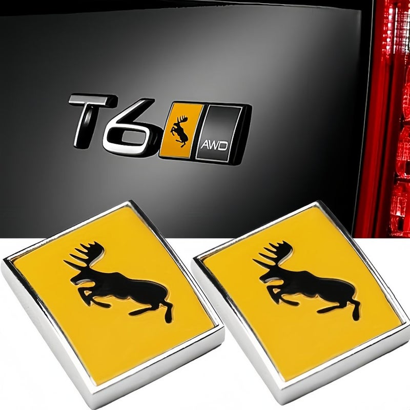Silvery Metal Tailgate Emblem Suitable For Volvo Xc60 Xc90 S90 40 V60 Car Decal - Image 1