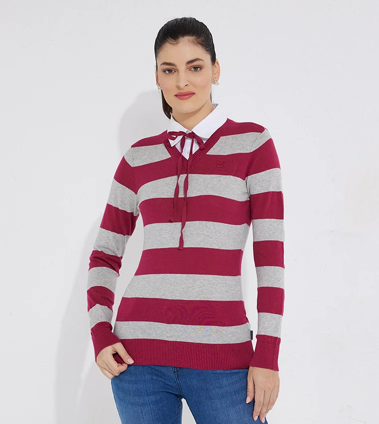 بيفرلي هيلز بولو كلوب بلوفر بيفرلي هيلز بولو كلوب مخطط لكِ