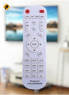 Universal Projector Remote Control, Remote Controller for Projector, Remote Distance Is Up to 10m / 33ft