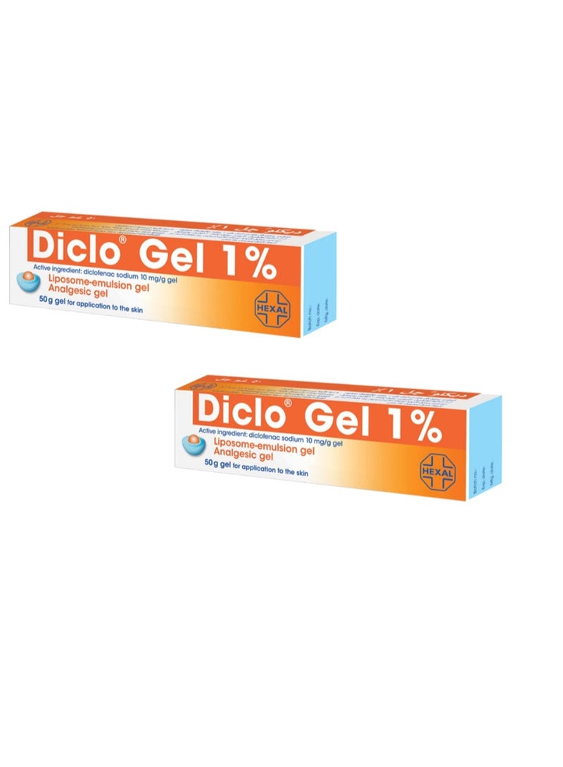 Diclo 1% Gel 50Gm Twin Pack