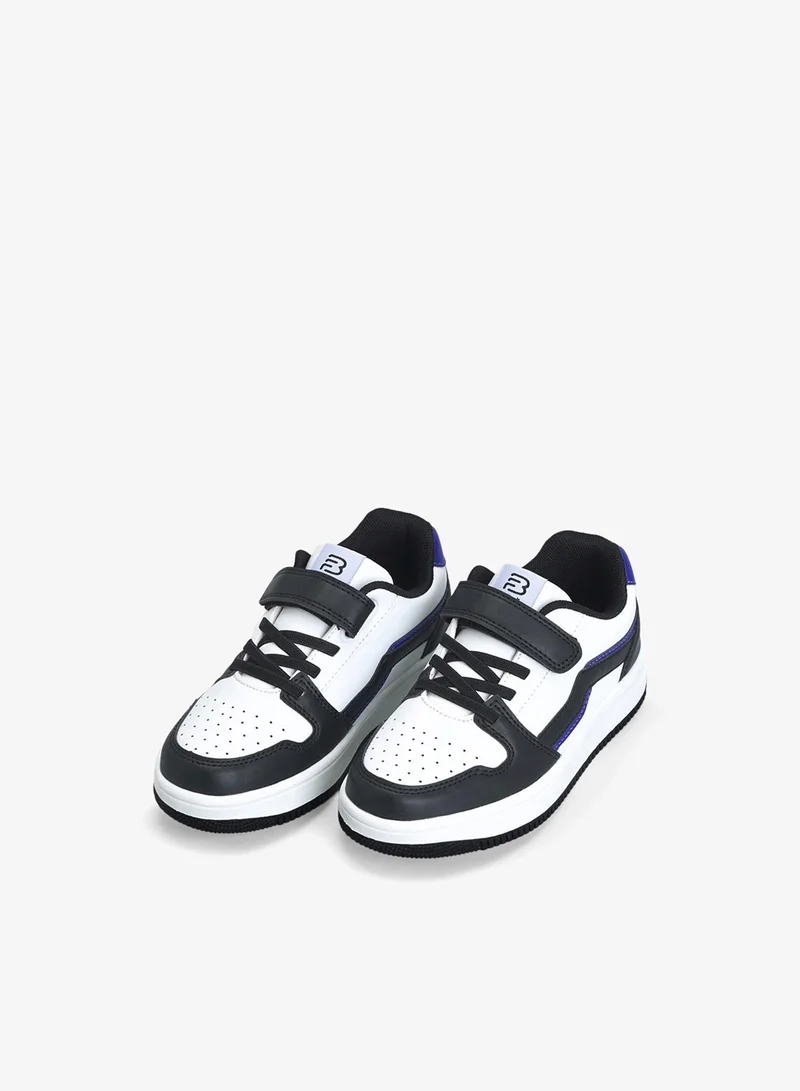 Bonfino Bonfino Velcro Closure Sneakers - White/Black