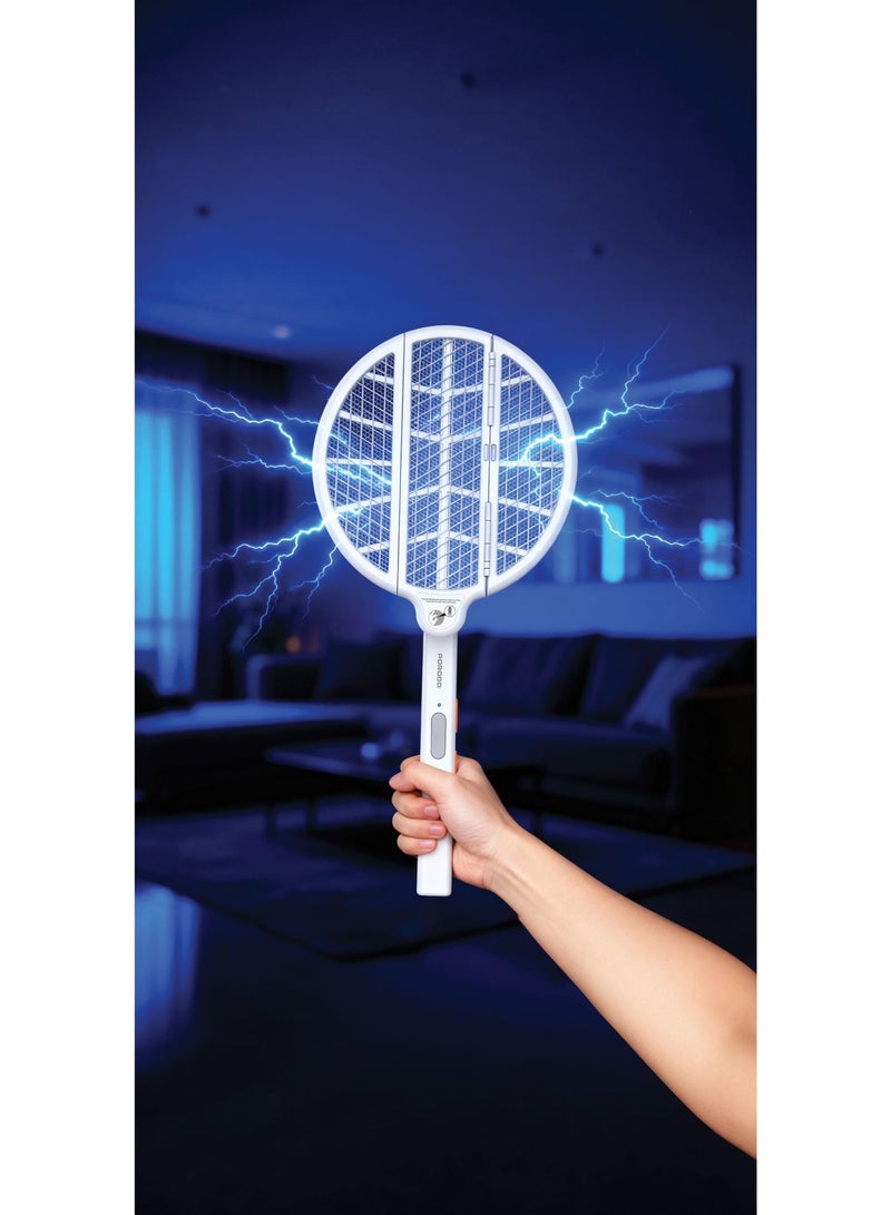 بورودو قاتل الحشرات الكهربائي القابل للطي مع تشغيل آمن وصامت، سطح آمن للمس، شبكة ثلاثية الطبقات، واجهة طي تلقائي، مستشعر ضوء ذكي - Image 2