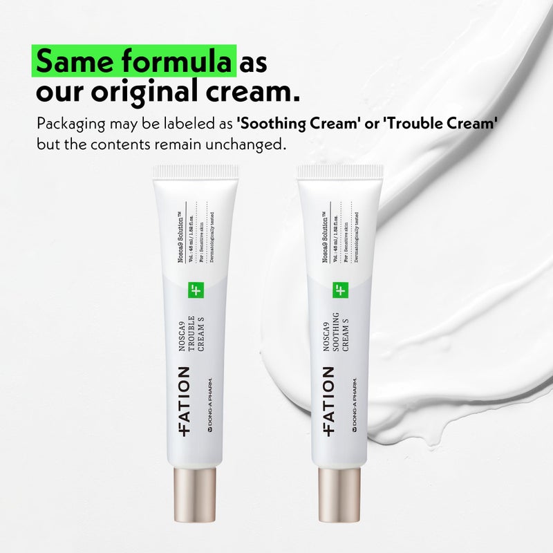 Fation NOSCA9 Soothing Cream S - Soothing Barrier Cream with 5-Layer Ceramide Complex & Live Fresh Cica, For Sensitive & Irritated Skin, Korean Skincare (1.52 Fl Oz) - Image 3
