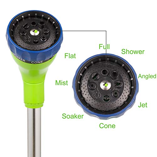 GREEN MOUNT Watering Wand, 16 Inches Sprayer Wand with 8 Watering Patterns for Lawn and Garden Use - Image 5