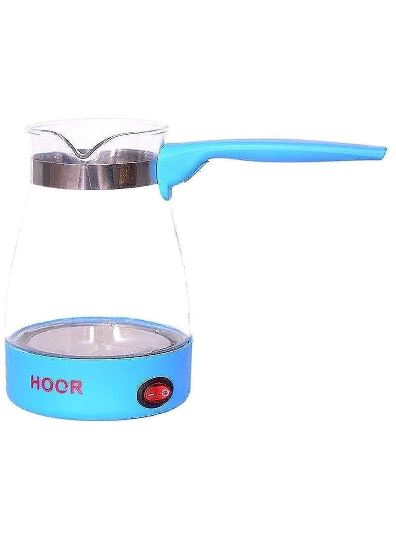HOOR Multi colored glass electric coffee maker, 800 watts - Image 1