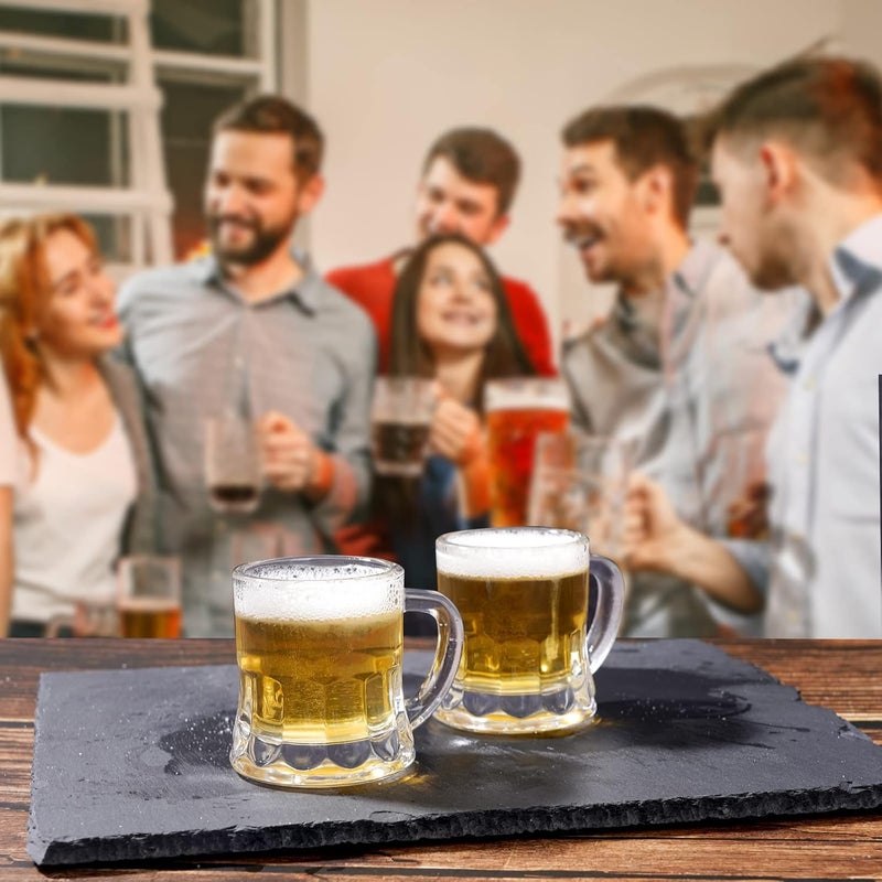 ZZYFGH 6 Pack Mini Beer Shot Glasses, Shot Glasses with Handle, Mini Heavy Base Clear Beer Mugs-1.8 Ounce, Tequila, Vodka, Great for Father, Husband, Birthday or Friend Party Present - Image 5