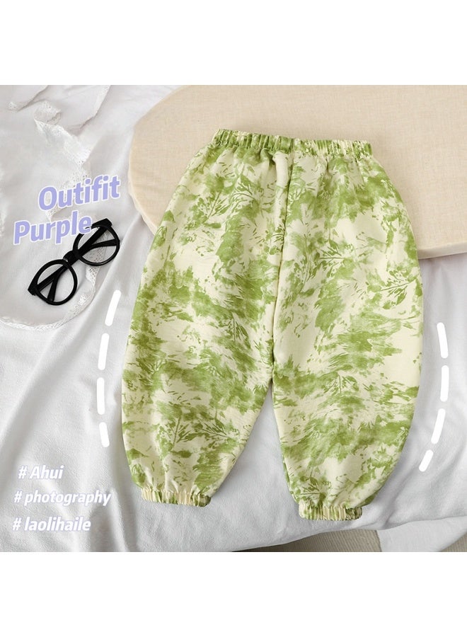 Summer New Children's Korean Style Anti-Mosquito Pants, Boys' and Girls' Casual Nine-Point Breathable Sports Pants, Children's Trousers - Image 4
