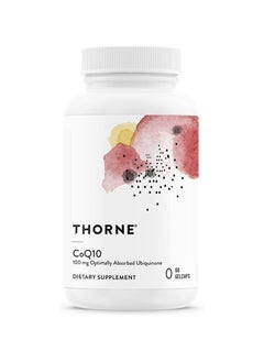 Thorne CoQ10 100 mg Optimally Absorbed Ubiquinone Dietary Supplement 60 Gelcaps  - Image 1