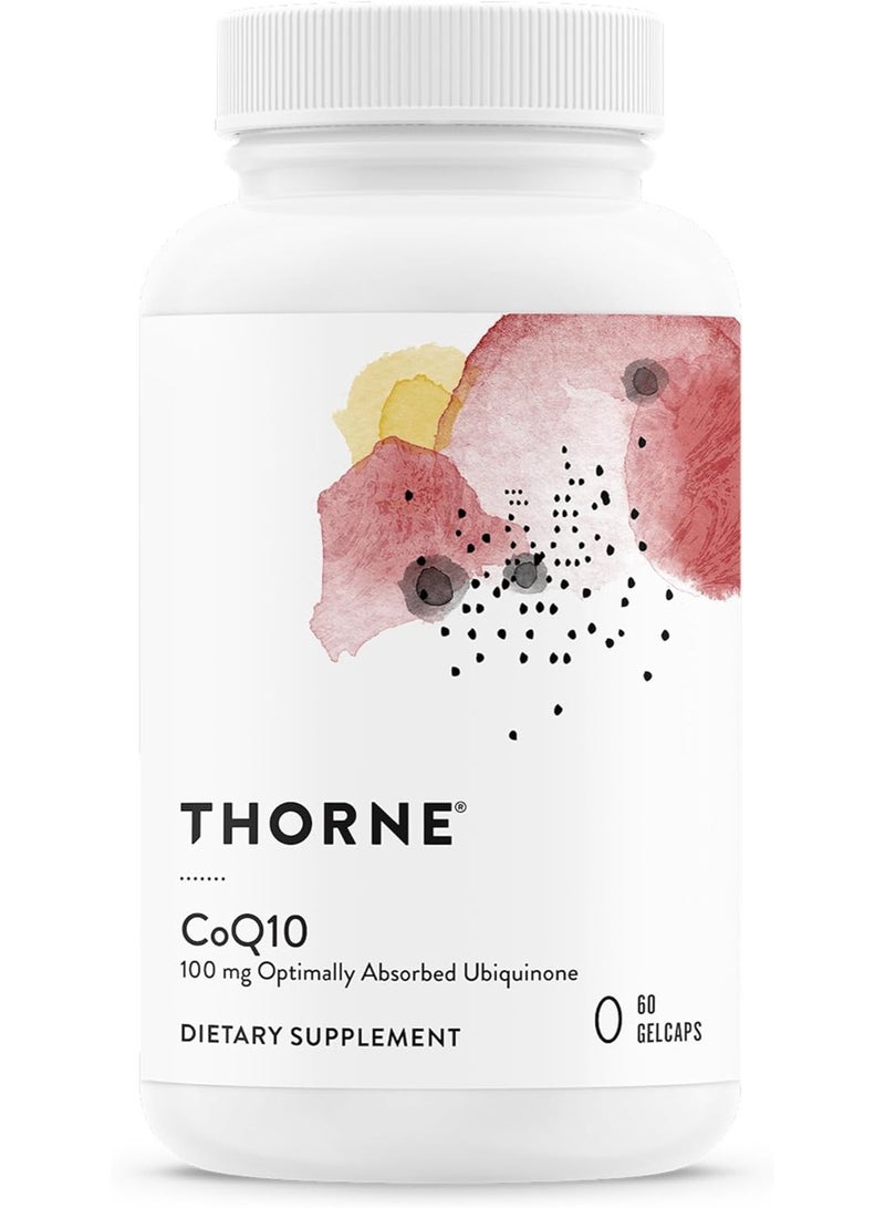 Thorne CoQ10 100 mg Optimally Absorbed Ubiquinone Dietary Supplement 60 Gelcaps - Image 1