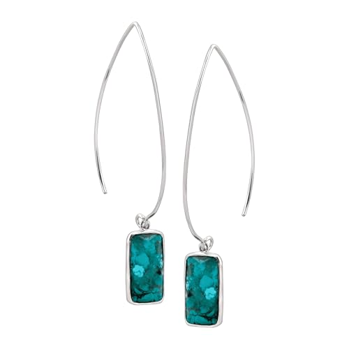 Silpada 'Oasis' Compressed Turquoise Drop Earrings in Sterling Silver - Image 2