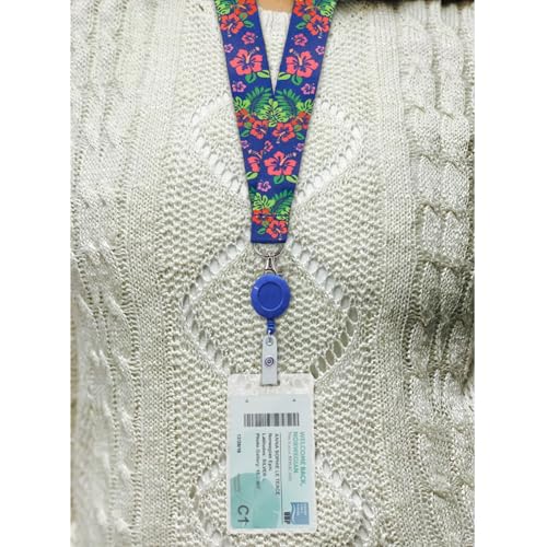 Lucky Line Lanyard with Swivel Snap, Hibiscus Design (C205), Medium - Image 3