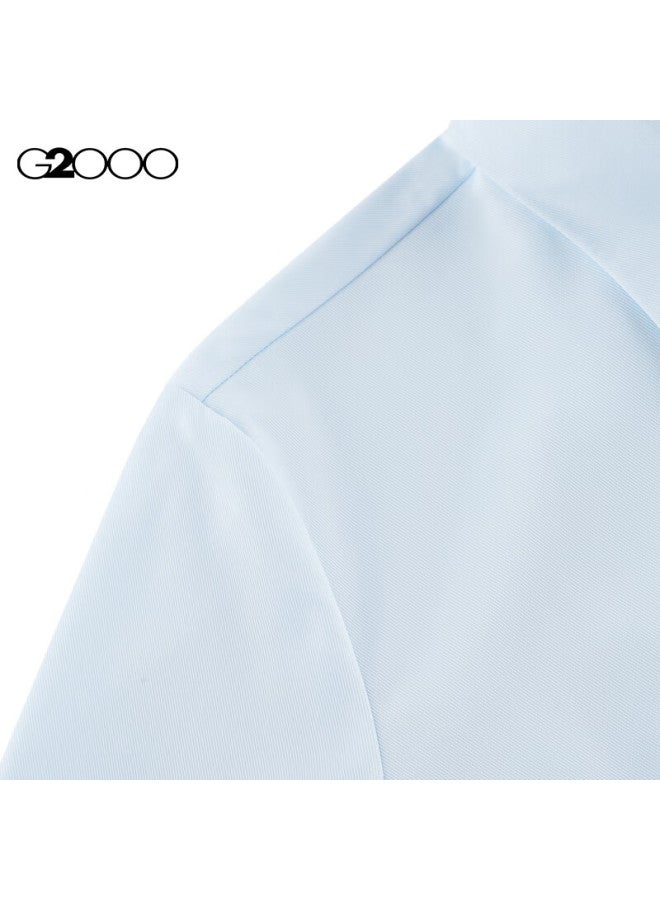 G2000 Modal Elastic/Comfortable Skin-Friendly Women'S Spring/Summer Long Sleeve Shirt Ice Blue 38 - Image 4