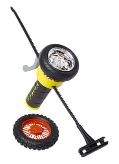 Jakks Fly Wheels Launcher + 2 Rip it up to 320 Scale MPH, Fast Speed, Amazing Stunts & Jumps up to 9 Meters All Terrain Action: Dirt, mud, Water, Snow-One of The Hottest Wheels Around, Moto FlyWheels-Yellow  - Image 2