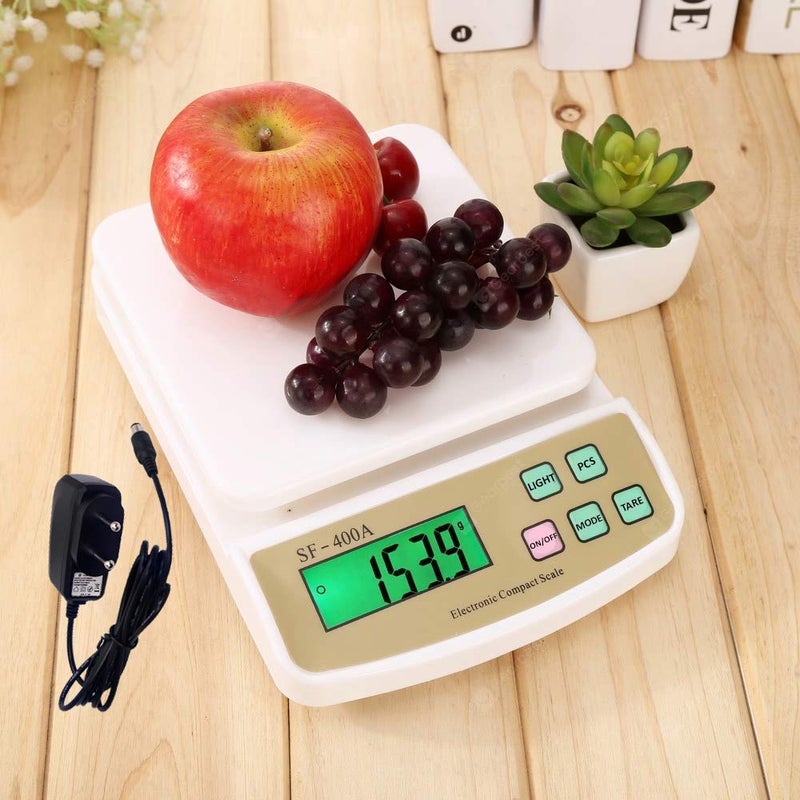 EBOFAB Digital Electronic Weight Machine Upto 10KgSF400A Square shape Scale for Home Kitchen Shop - Image 2