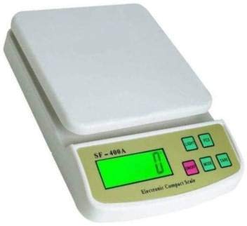 EBOFAB Digital Electronic Weight Machine Upto 10KgSF400A Square shape Scale for Home Kitchen Shop - Image 1
