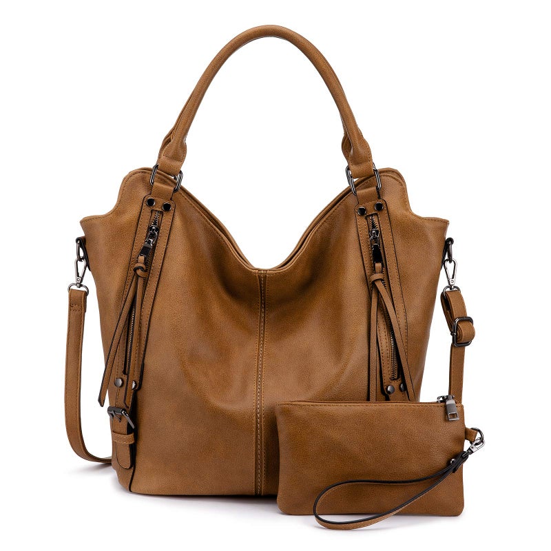 Realer Tote Bag for Women PU Leather Shoulder Bags Fashion Hobo Bags Large Purse and Handbags with Adjustable Shoulder Strap - Image 1