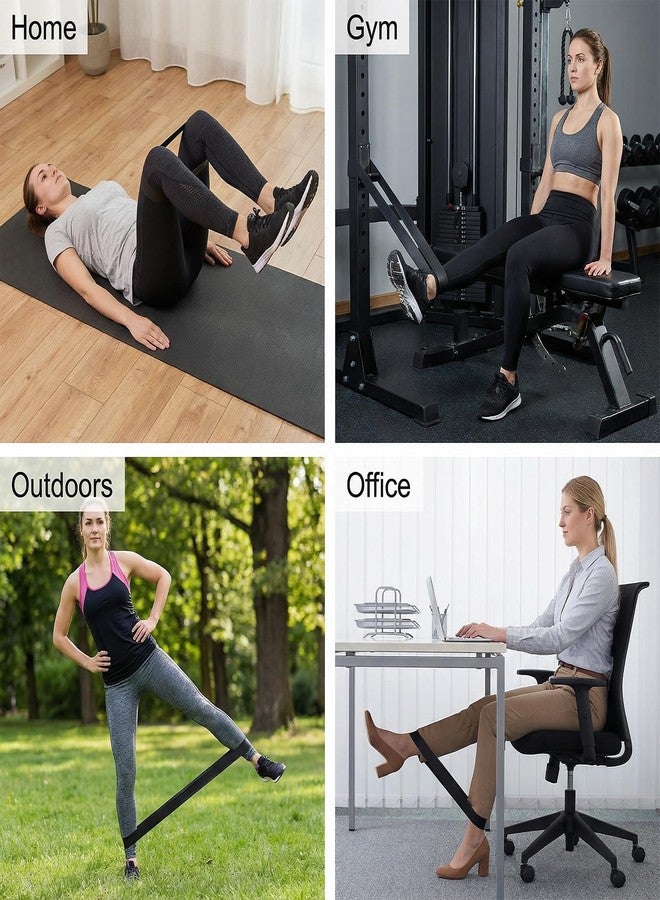 KFHENSOMR Ring Resistance Bands X-Heavy Heavy Duty Resistance Ring Total Body Fitness Exercise Bands Must Have for Working Out Fitness Leg Strength Training Yoga Men and Women Black 3 Pieces - Image 4