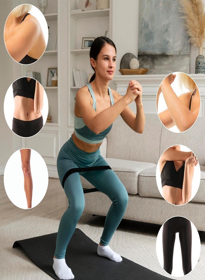 KFHENSOMR Ring Resistance Bands X-Heavy Heavy Duty Resistance Ring Total Body Fitness Exercise Bands Must Have for Working Out Fitness Leg Strength Training Yoga Men and Women Black 3 Pieces - Image 3