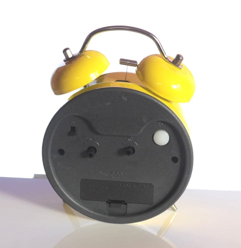Lilone Round Emoji Design Twin Bell Loud Alarm Clock for Heavy Sleepers | for Home Decor Kids Room (Yellow)… - Image 4