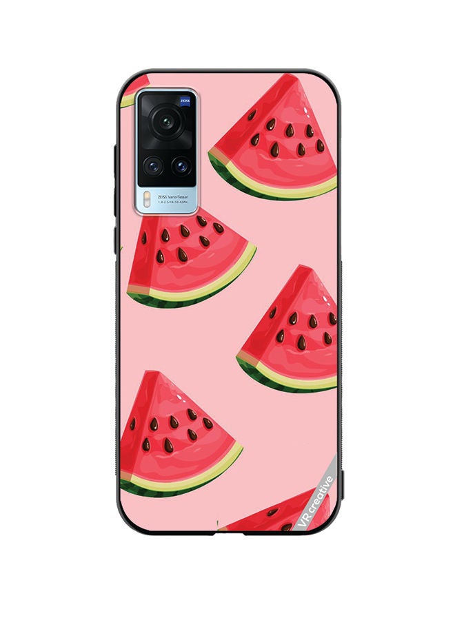 VR CREATIVE Protective Case Cover For Vivo X60 Watermelon Design Multicolour - Image 1