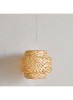 Home Box مصباح سقف معلق من الخيزران الطبيعي مع كابل 42 × 37 × 42 سم  - Image 1