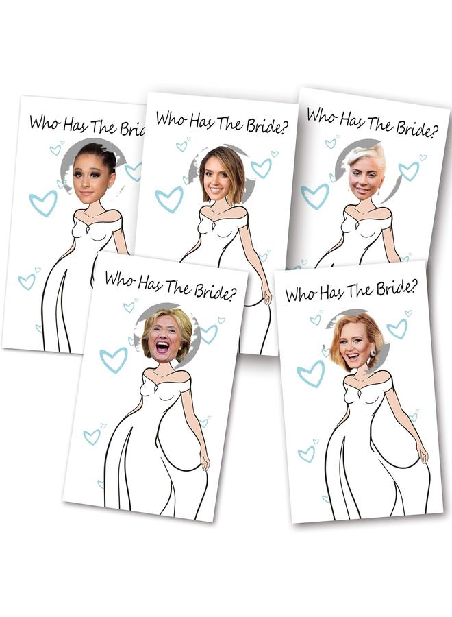 33 لعبة حمّام العروس اللطيفة - لعبة حمّام العروس بخدش الفائز. ألعاب حفلة العازبات المضحكة - من لديها العروس - 33 ورقة - Image 1