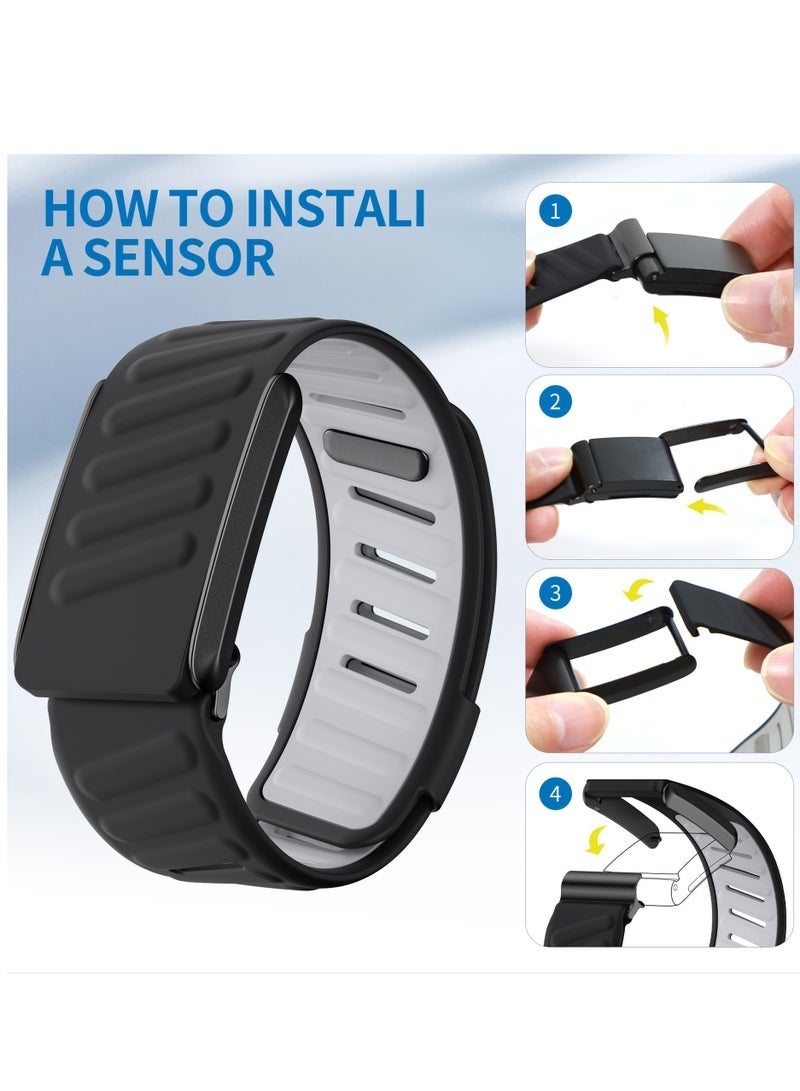 Comfort Durable Silicone Wristband Compatible with whoop 5.0 ECG Band, Soft Silicone Sports Loop Strap with U Shaped Connector for Men & Women - Image 3