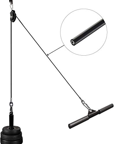 AIKESIWAY Fitness Pulley Cable,Replacement Cable Machine Accessories,Cable Pulley Attachments for Gym -Thick 5mm(0.2inch) Heavy Duty Steel Wire Rope for Home Gym Cable Pulley Machine (Type-A, 59 inches) - Image 3