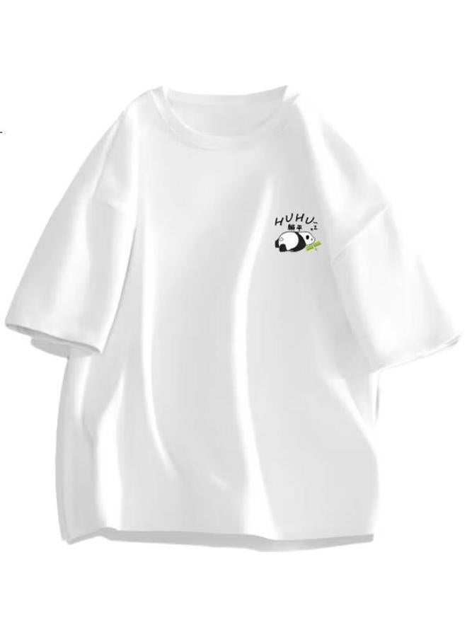 GENIOLAMODE Men'S Short Sleeve T-Shirt New Trend Brand Printed Men'S Short Sleeve Pure Cotton Loose Comfortable All-Match T-Shirt - Image 1