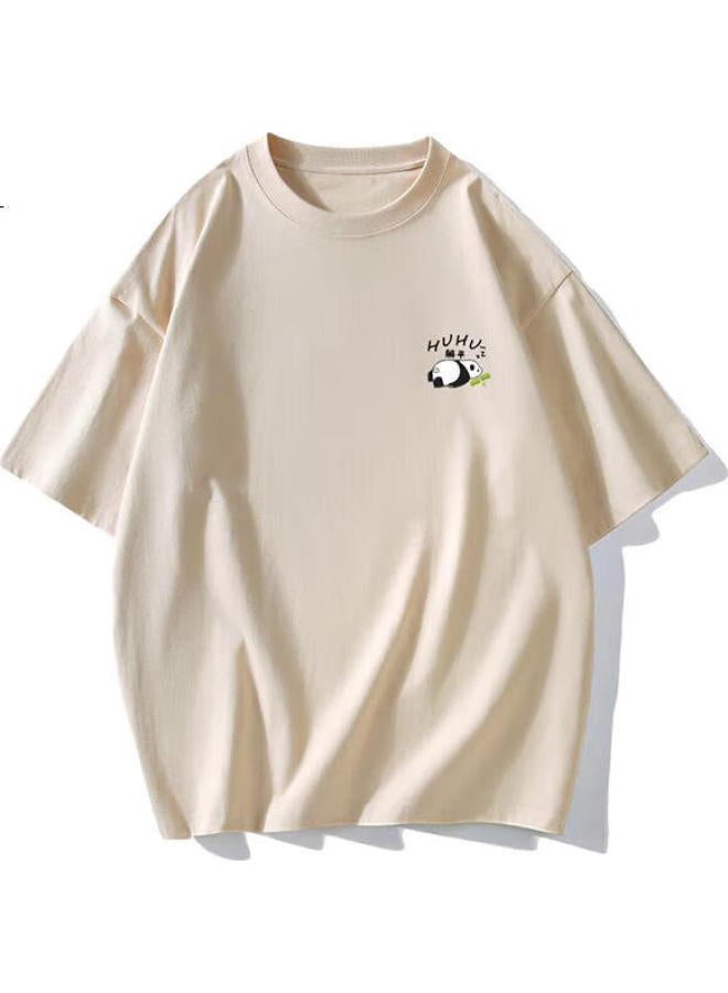 GENIOLAMODE Men'S Short Sleeve T-Shirt New Trend Brand Printed Men'S Short Sleeve Pure Cotton Loose Comfortable All-Match T-Shirt - Image 2