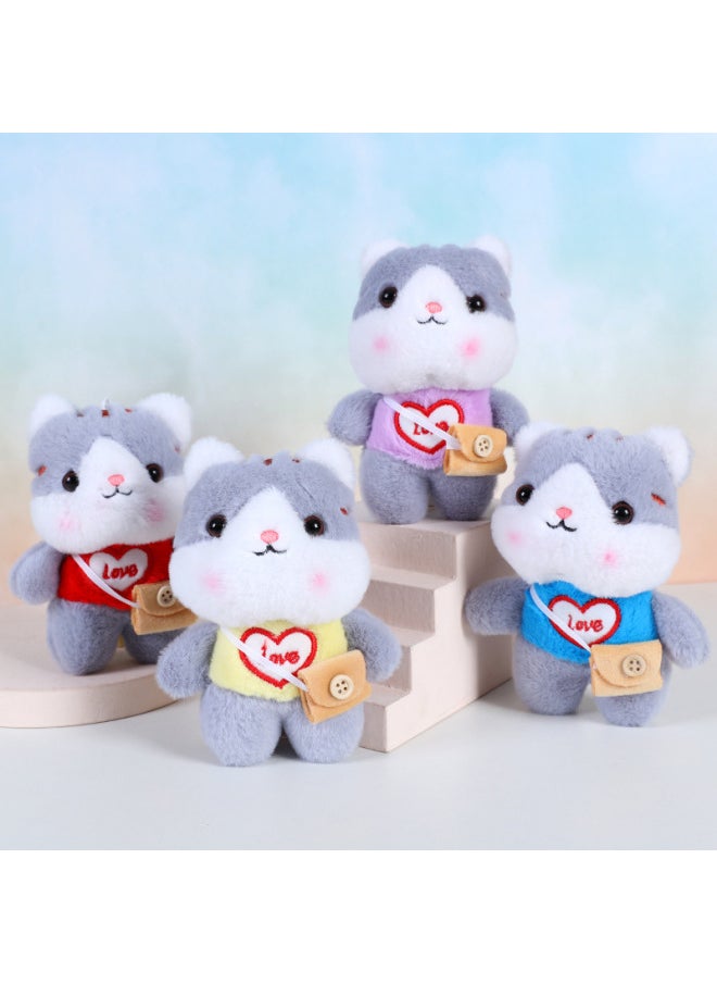 Plush Keychain Small Doll Pendant Batch Bag Bag Pendant Plush Batch Plush Pendant Doll Pendant-Specifications:Panda Transformation-Color:10 To 15cm (bead Chain)