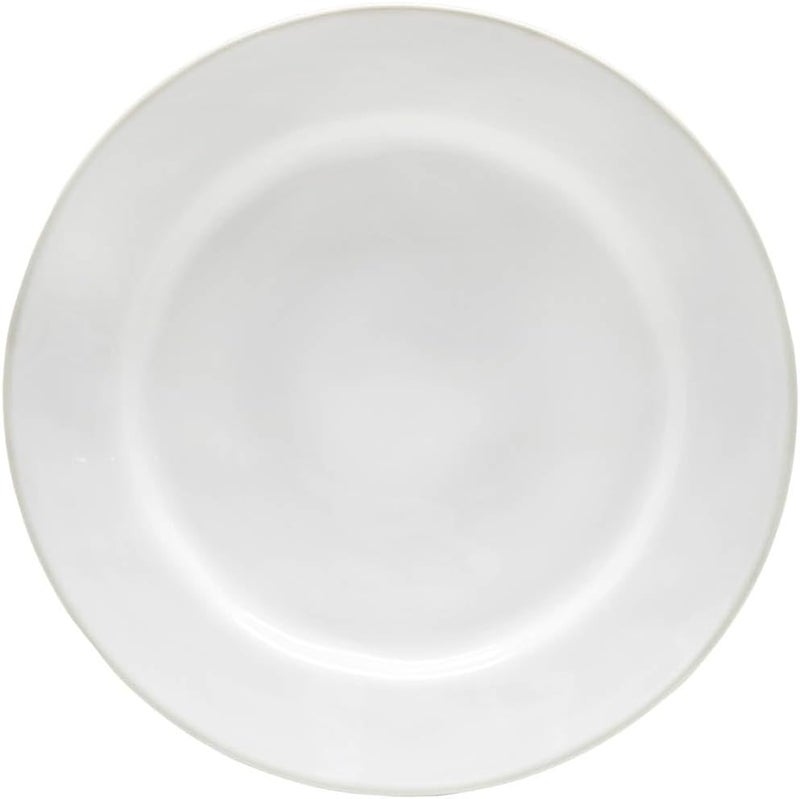 Costa Nova Ceramic Stoneware 11 Dinner Plate  Beja Collection White  Cream  Microwave  Dishwasher Safe Dinnerware  Food Safe Glazing  Restaurant Quality Tableware - Image 1