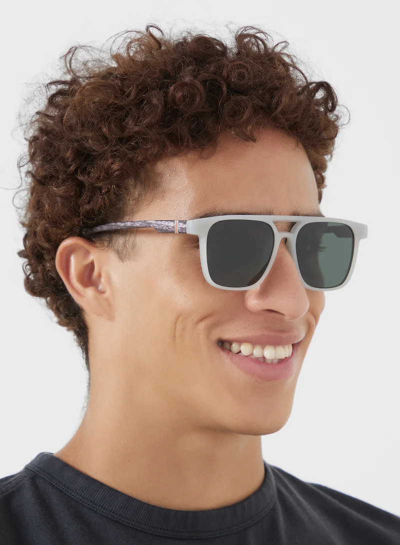 Robert Wood Polarized Lens Matt Finish Wayfarer Sunglasses