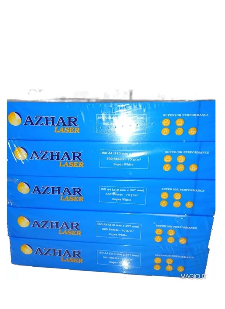 Azhar White Premium A4 Paper 70gsm 5 Packs [2500 Paper] - pzsku/Z50CE75BFD424F5C8AA36Z/45/_/1728404043/7202f54e-eb2a-4dac-b89f-2d750909e57b