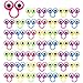JOVITEC 48 Pcs Eye Finger Puppets Toys Set Eyeball Rings Eye on Rings for Kids Googly Wiggly Eyeball Finger Puppet Party Favors for Boys Girls Classroom Prize Exchange 5 Colors - Image 2