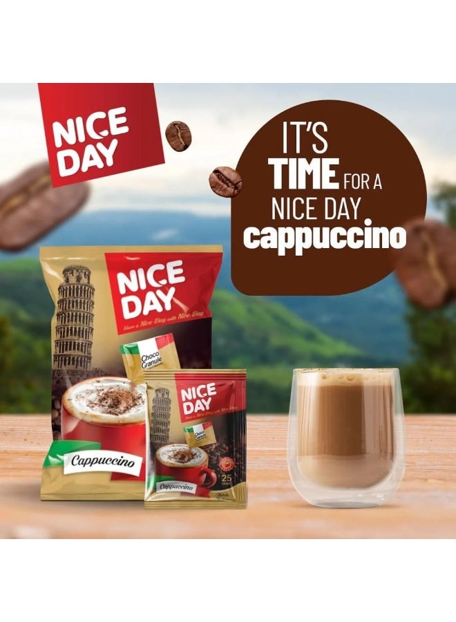 نايس داي قهوة كابتشينو فورية عالية الجودة من نايس داي، عبوة من 20 كيس - Image 2