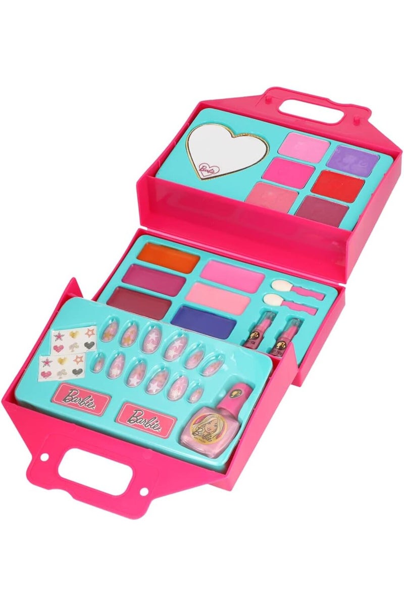 Barbie Big Handbag w/ Cosmetic Set Pretend & Dress Up For Girls, Multi color - [CRP-5671] - Image 3