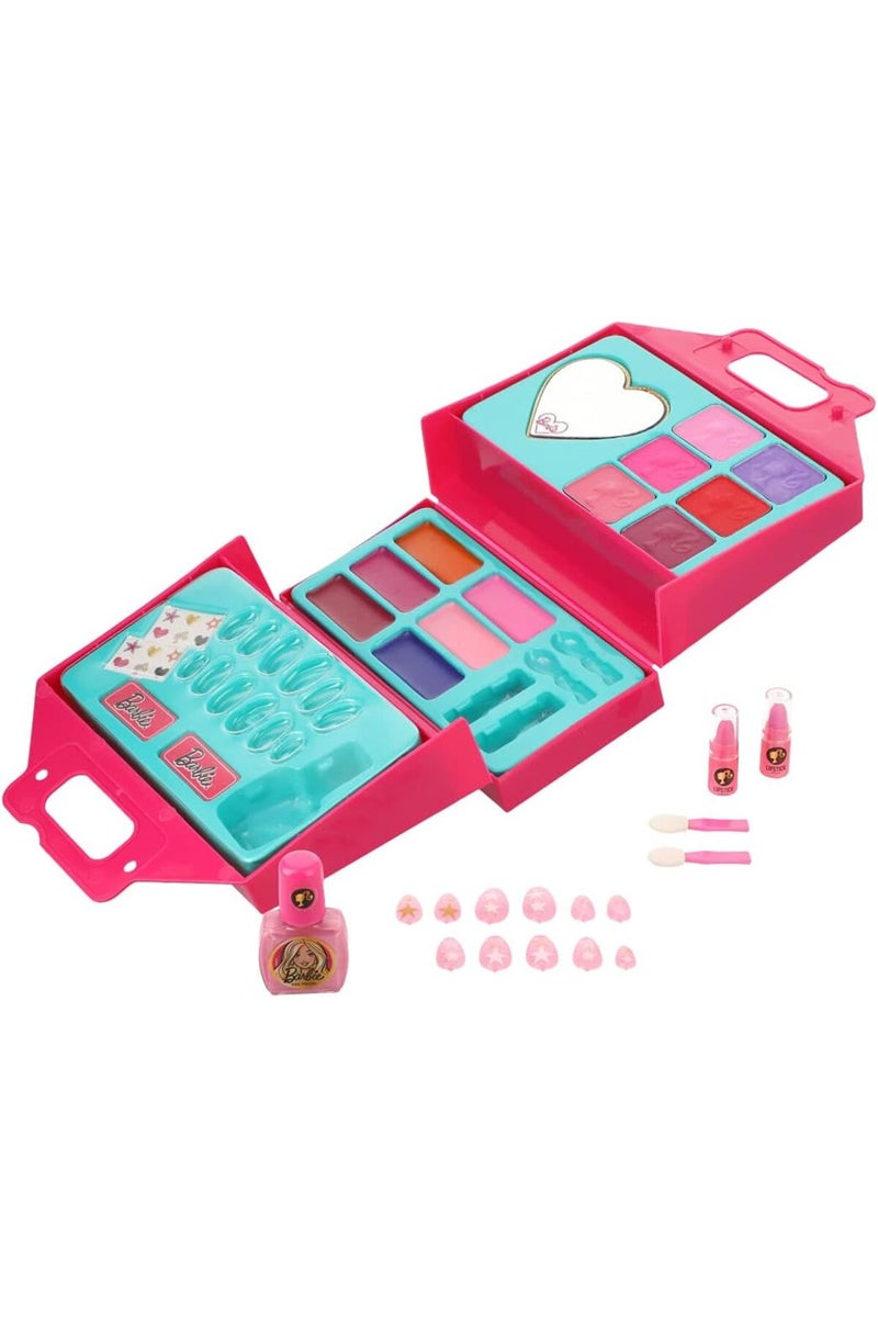 Barbie Big Handbag w/ Cosmetic Set Pretend & Dress Up For Girls, Multi color - [CRP-5671] - Image 1