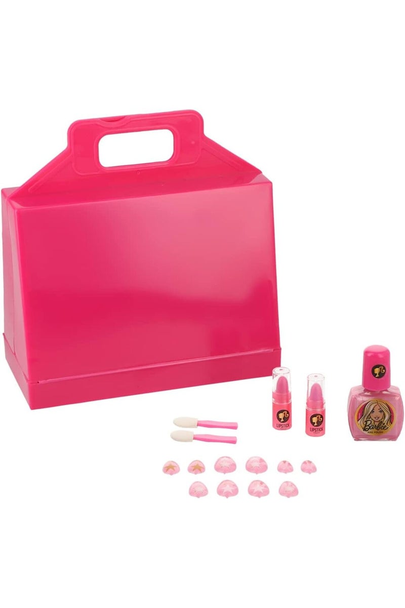 Barbie Big Handbag w/ Cosmetic Set Pretend & Dress Up For Girls, Multi color - [CRP-5671] - Image 2