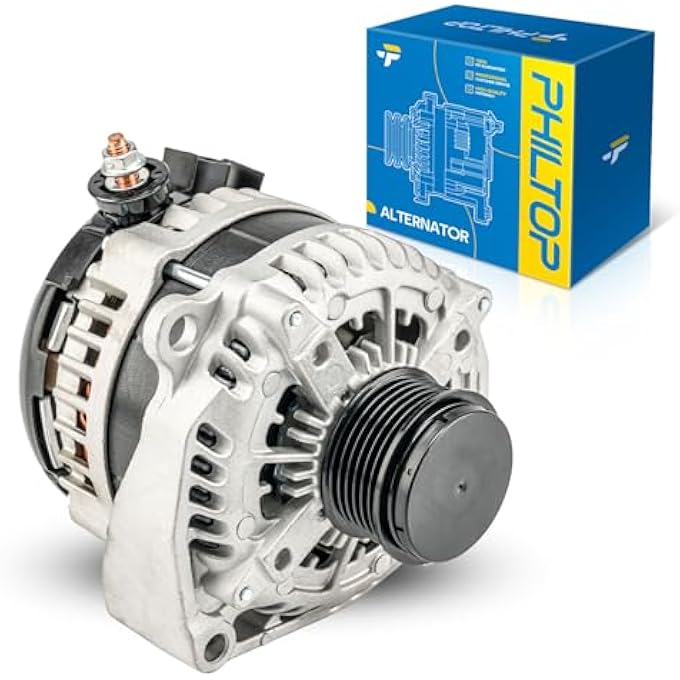 PHILTOP 14009N Alternator Compatible with Chevrolet, GMC, 2014-2018 Silverado 1500, 2014-2018 Sierra 1500, 2015-2019 Tahoe, 2015-2019 Yukon, 2015-2018 Suburban, 2015-2018 Yukon XL, 170A 12V CW SD6 - Image 1
