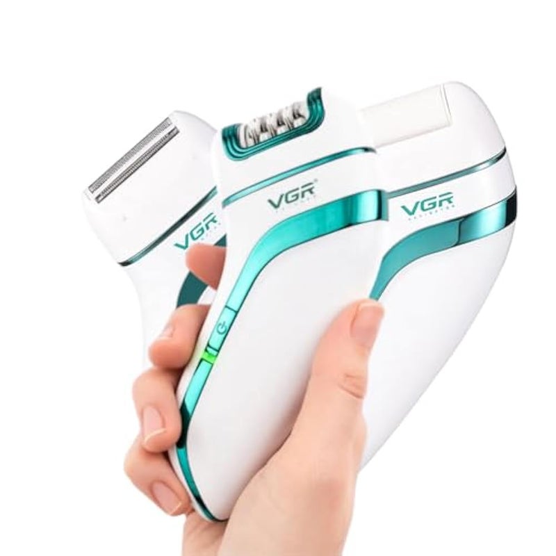 V-713 Epilator for Women, 18-Tweezer System with Built-In LED Light, Lady Shaver, Callus Remover, 50 Min Runtime - Image 1